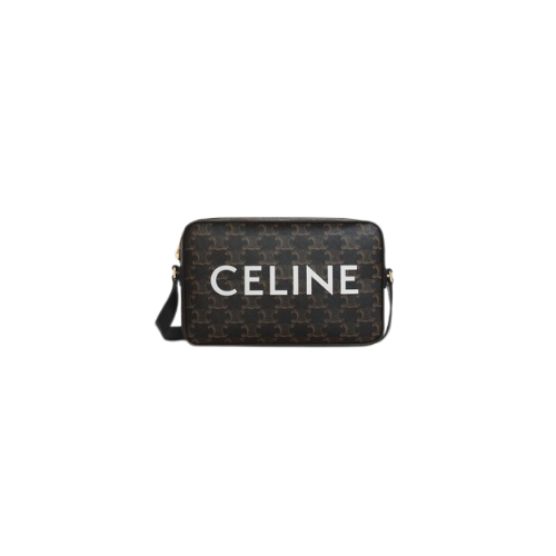 CELINE印花標誌印花中號信差袋
